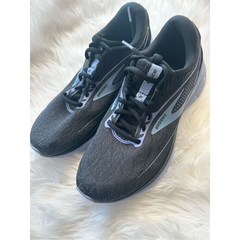 Brooks TRACE 2 Womens 8 Comfort Cushion Running Shoes Black Purple Gym Trainers